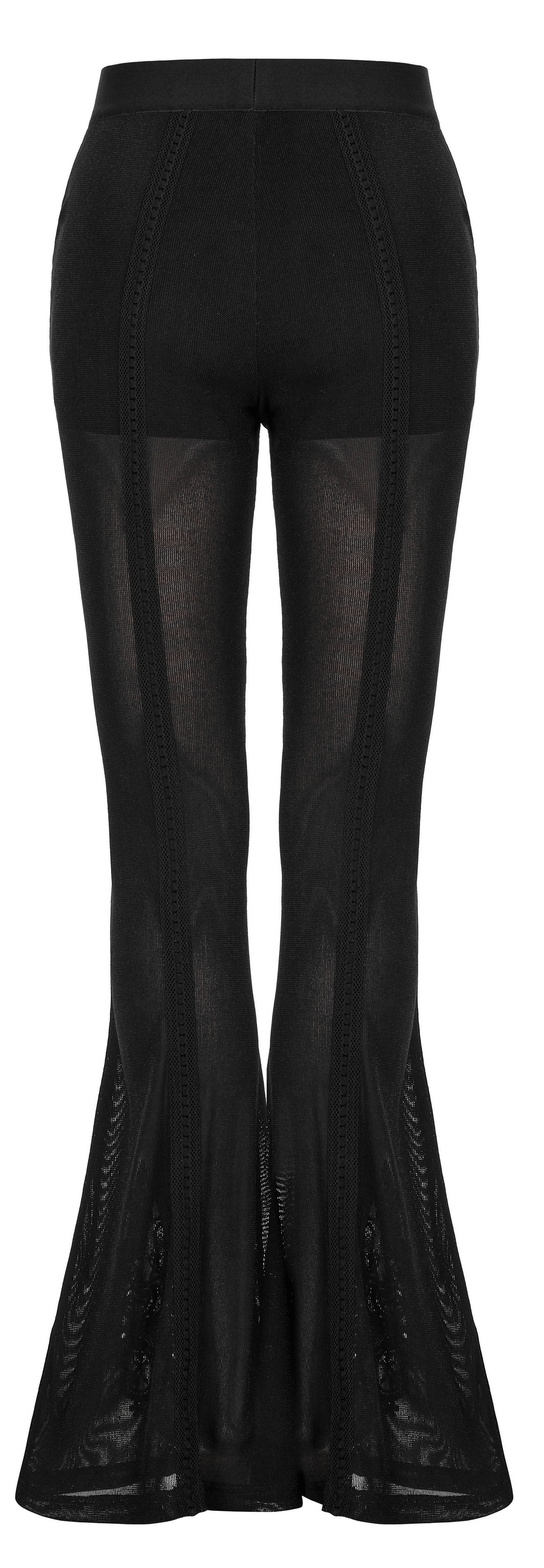 Stylish Flare Pants with Gothic Lace Accents
