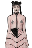Stylish Gothic Fishnet Blouse - Sleek Cut and Flexible