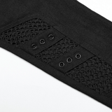 Stylish Gothic Trousers with Mesh Inserts for Women