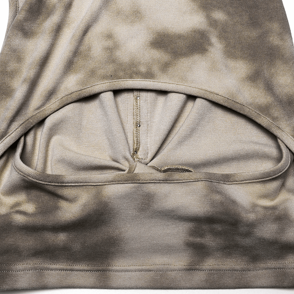 Stylish Hooded Crop Top with Open Back Design