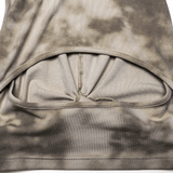 Stylish Hooded Crop Top with Open Back Design