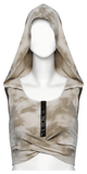 Stylish Hooded Crop Top with Open Back Design
