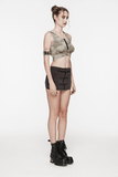 Stylish Hooded Crop Top with Open Back Design