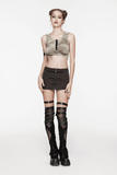 Stylish Hooded Crop Top with Open Back Design