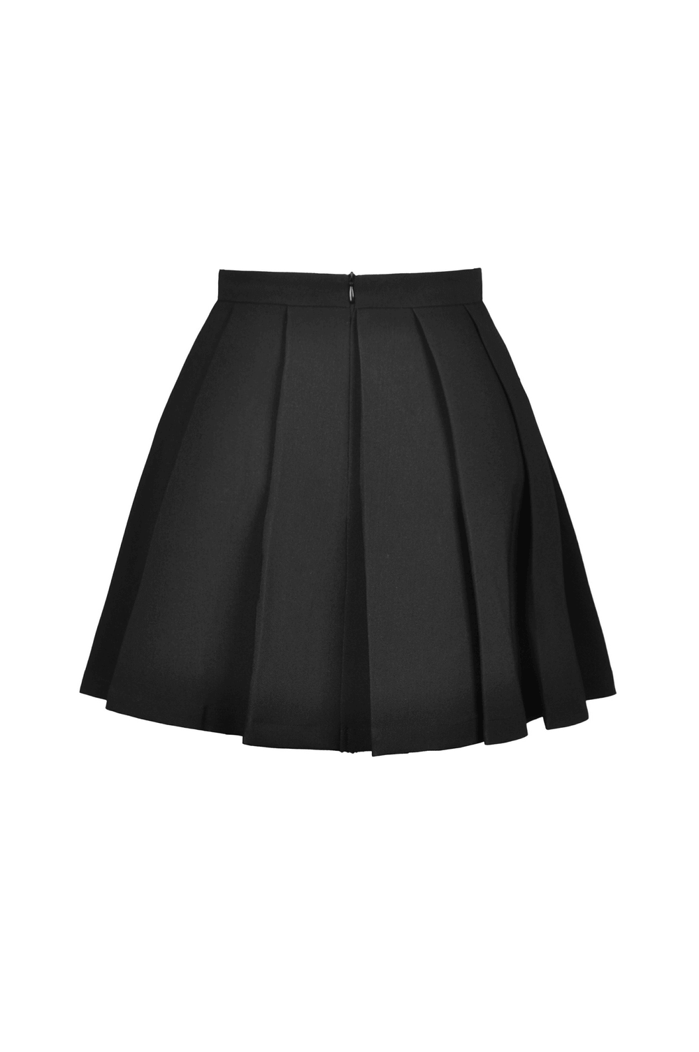 Stylish Plaid Pattern Mini Skirt with Black Buckles