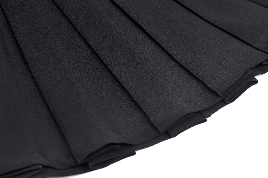 Stylish Plaid Pattern Mini Skirt with Black Buckles