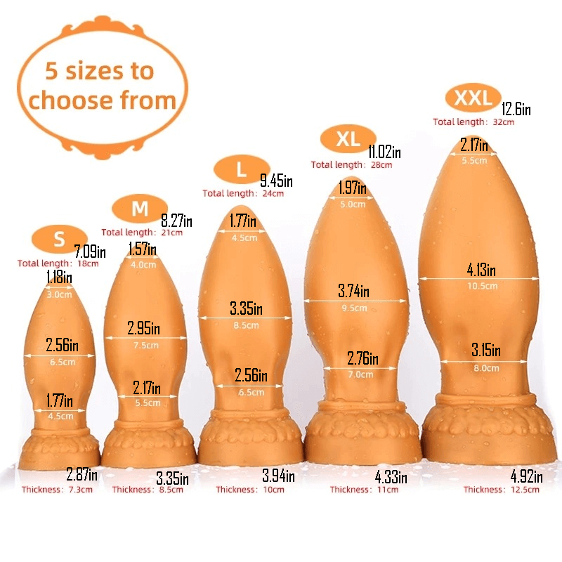 Super Huge Anal Plugs With Suction Cup / Big Soft Anus Expande Toys For Men And Women - EVE's SECRETS