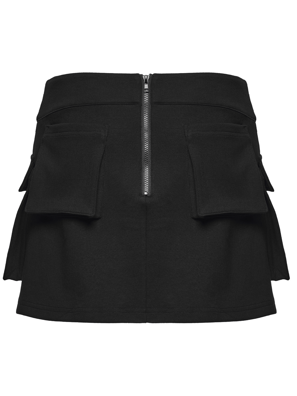 Techwear Punk Skirt with Functional Pockets and Zippers
