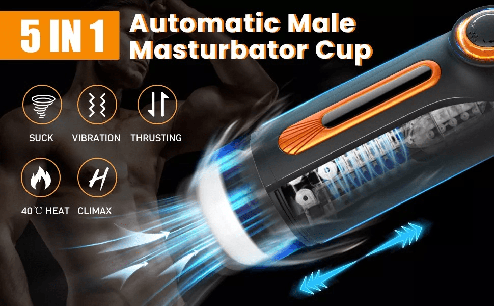 Telescopic Masturbator Blowjob / Automatic Sucking Sex Toys