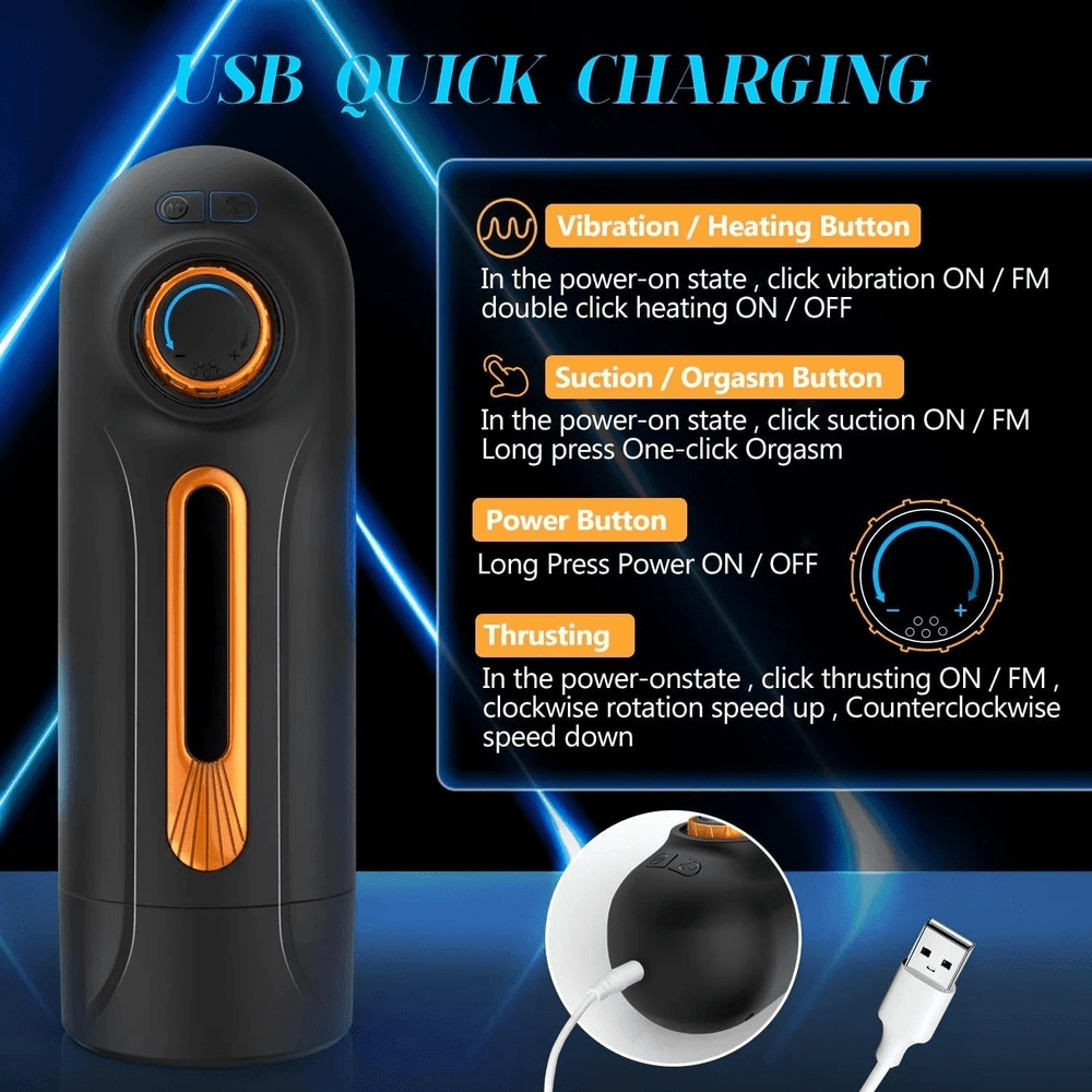 Telescopic Masturbator Blowjob / Automatic Sucking Sex Toys