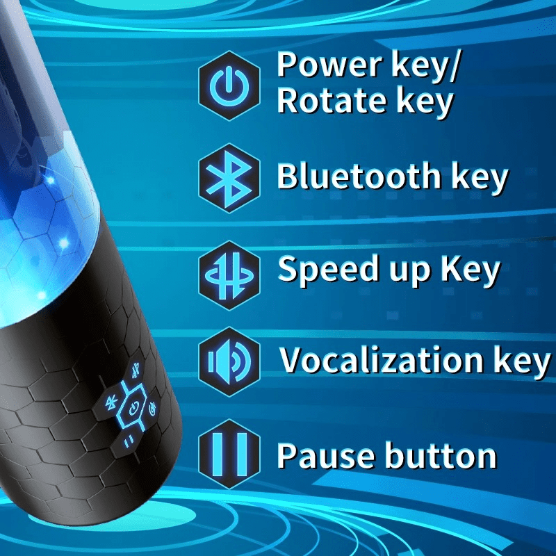 Telescopic Rotating Male Masturbator / Blowjob Sex Toy