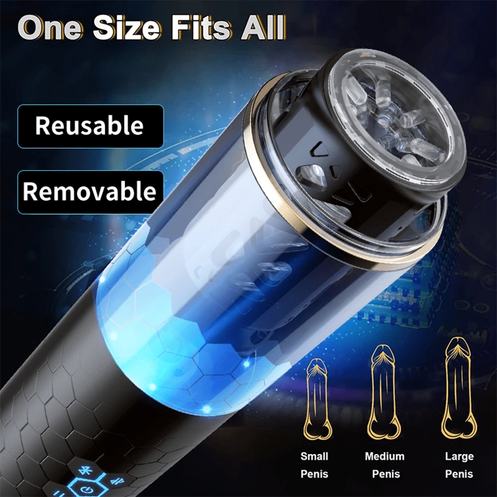 Telescopic Rotating Male Masturbator / Blowjob Sex Toy