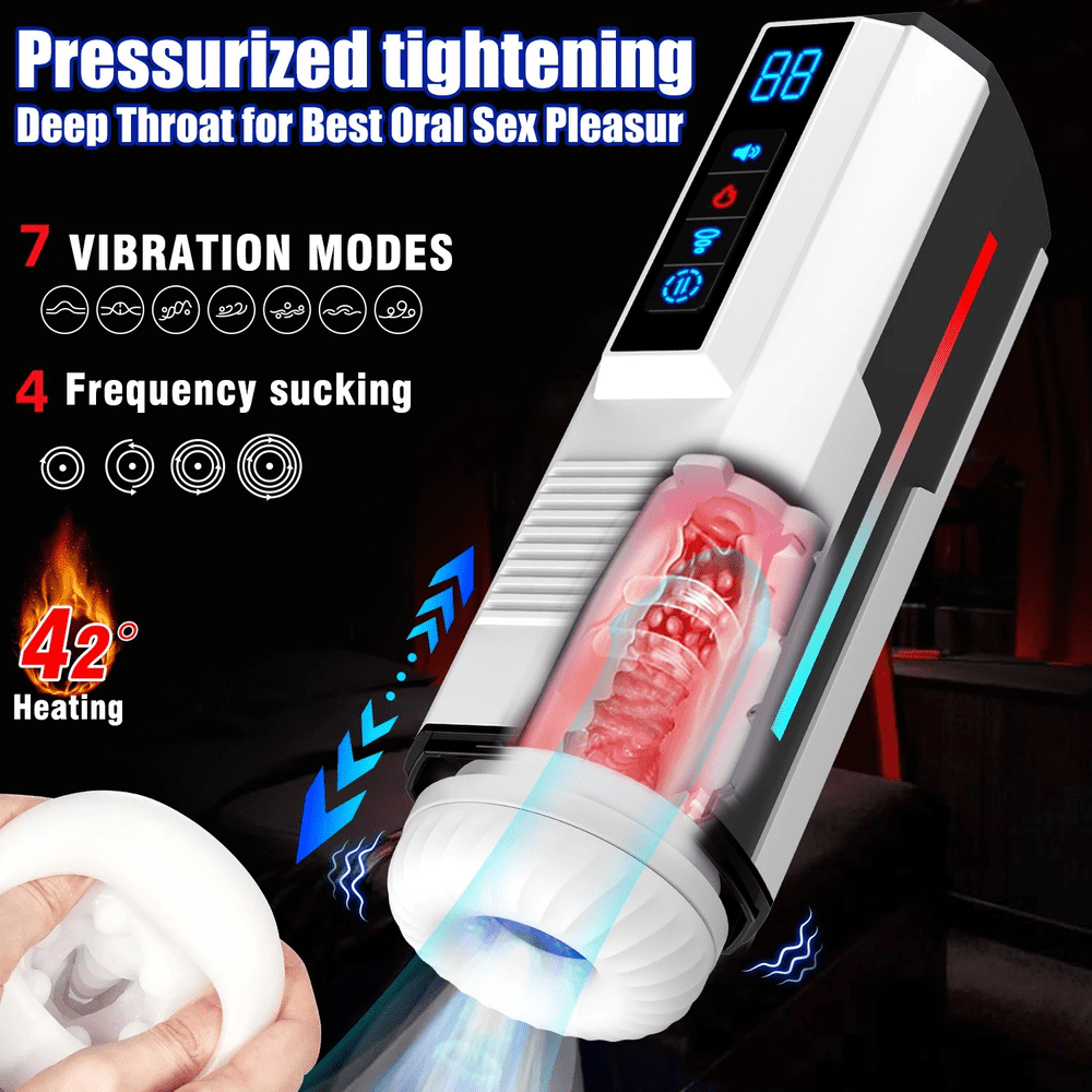 Telescopic Rotation Sex Toy / Blowjob Automatic Cup for Male