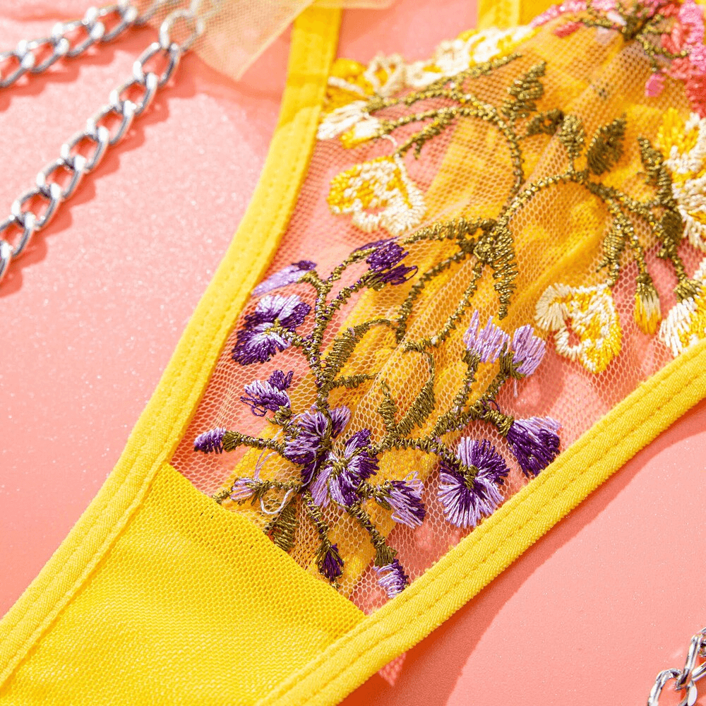 Transparent Bra Set for Women / Sexy Fairy Lace Underwear / Luxury Exotic Lingerie - EVE's SECRETS