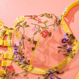 Transparent Bra Set for Women / Sexy Fairy Lace Underwear / Luxury Exotic Lingerie - EVE's SECRETS