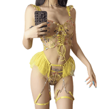 Transparent Bra Set for Women / Sexy Fairy Lace Underwear / Luxury Exotic Lingerie - EVE's SECRETS