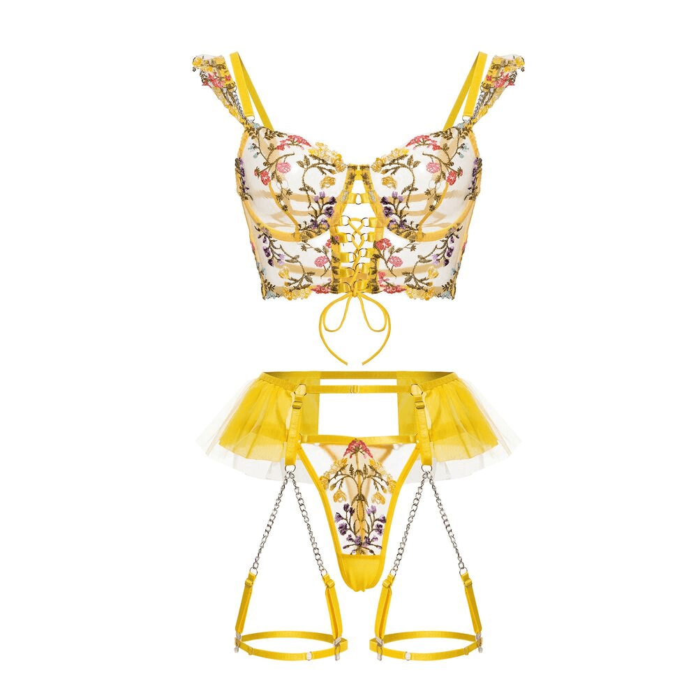 Transparent Bra Set for Women / Sexy Fairy Lace Underwear / Luxury Exotic Lingerie - EVE's SECRETS