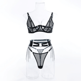 Transparent Underwear for Women / Erotic Fishnet Lingerie / Mesh Push Up Bra - EVE's SECRETS
