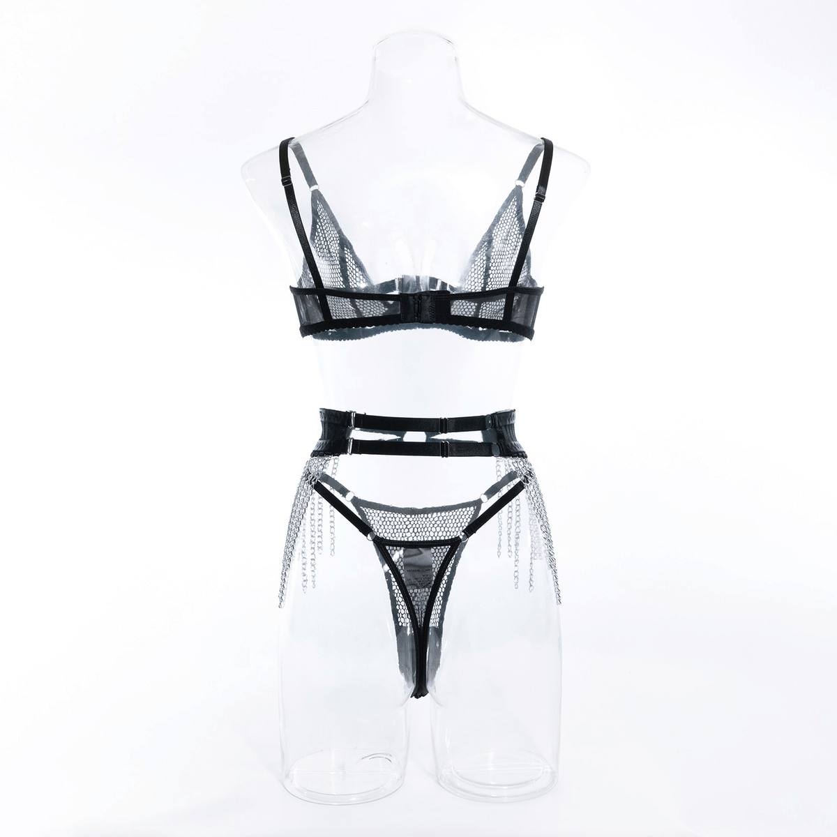 Transparent Underwear for Women / Erotic Fishnet Lingerie / Mesh Push Up Bra - EVE's SECRETS
