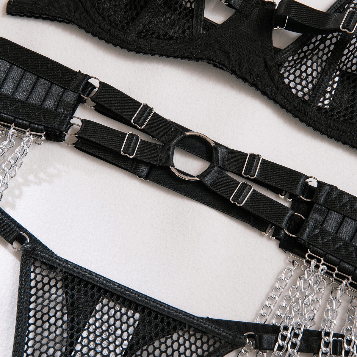 Transparent Underwear for Women / Erotic Fishnet Lingerie / Mesh Push Up Bra - EVE's SECRETS