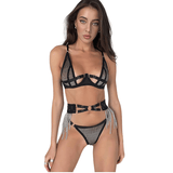 Transparent Underwear for Women / Erotic Fishnet Lingerie / Mesh Push Up Bra - EVE's SECRETS