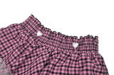 Trendy Pink Kawaii Pleated Skirt with Delicate Lace Details