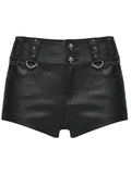 Tulle Layered Skirt Shorts with Punk Studs and Skull Details