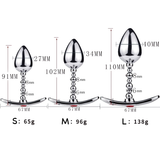 Unisex Metal Anal Plugs With Flexible Head / Anus Masturbation Kit / Adult Sex Toys - EVE's SECRETS