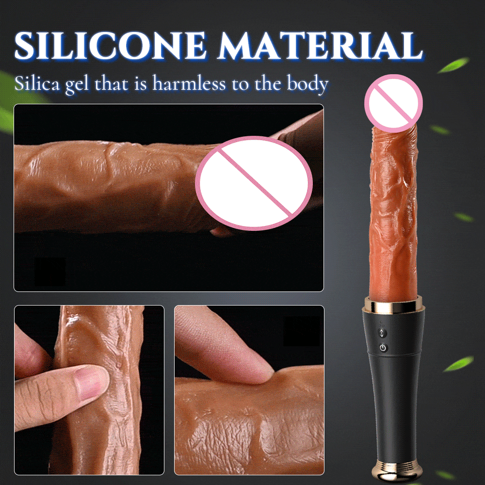 Vaginal Thrusting Telescopic Dildo / Female Masturbator with Licking / Clitoral Stimulation for Women - EVE's SECRETS