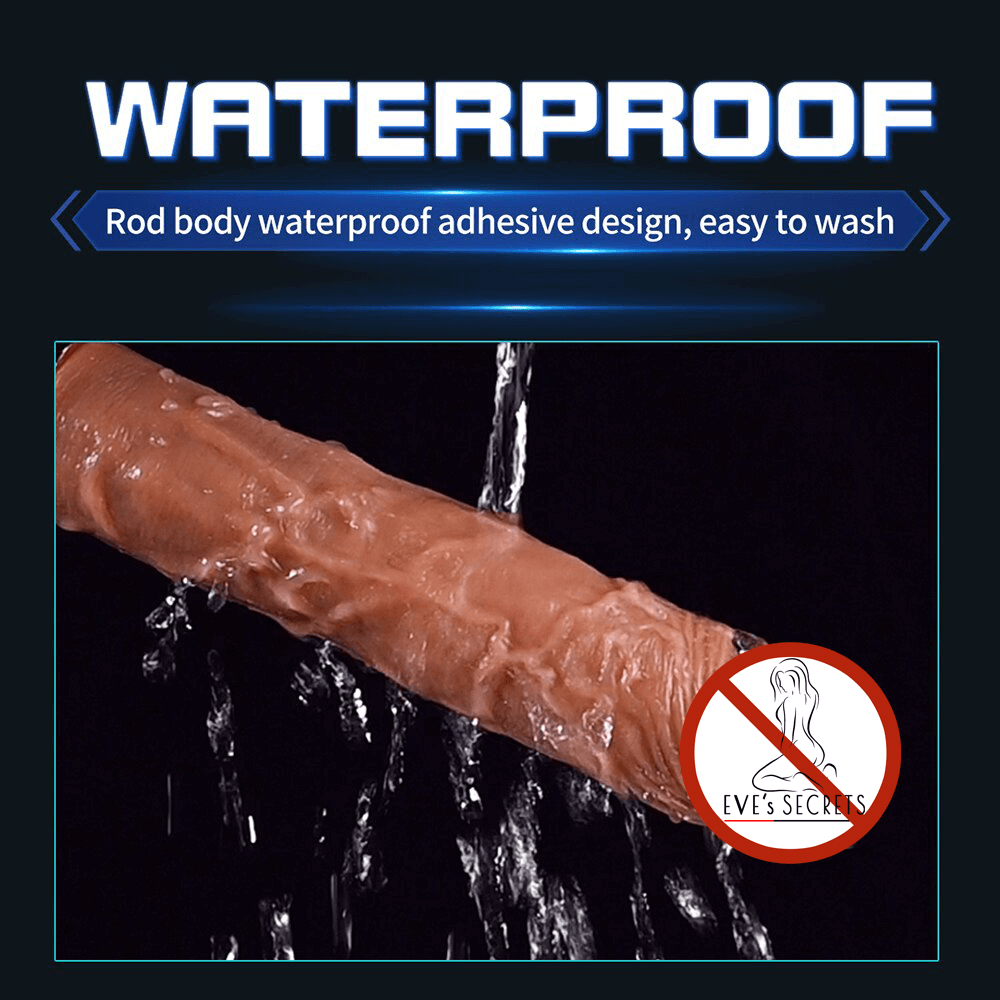 Vaginal Thrusting Telescopic Dildo / Female Masturbator with Licking / Clitoral Stimulation for Women - EVE's SECRETS