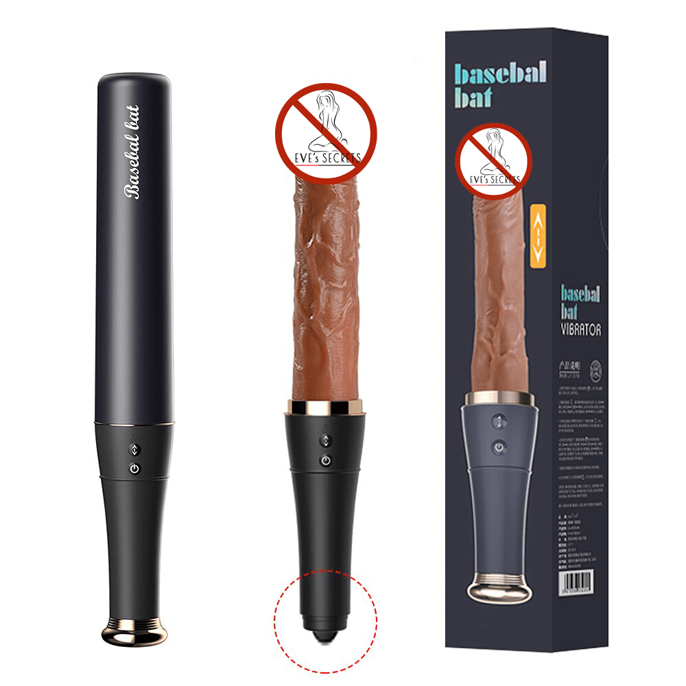 Vaginal Thrusting Telescopic Dildo / Female Masturbator with Licking / Clitoral Stimulation for Women - EVE's SECRETS