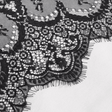 Velvet High Slit Dress: Sleeveless Dress with Lace Collar