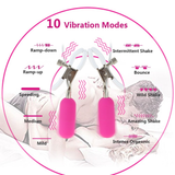 Vibrating Nipple Clamps with Wired Remote Control / Adult Sex Toys - EVE's SECRETS