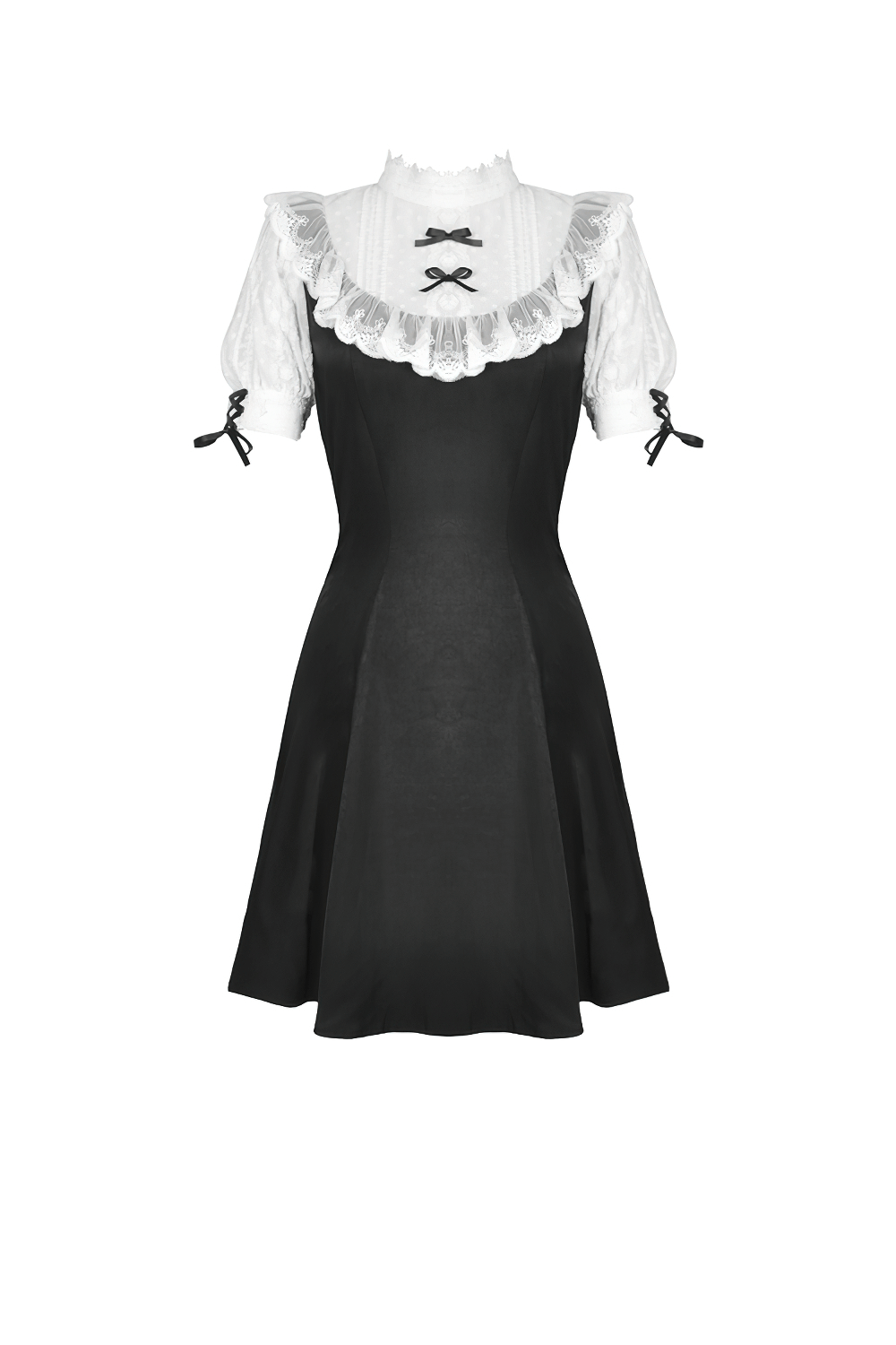 Victorian-Inspired Midi Dress - Gothic Lolita Vibes