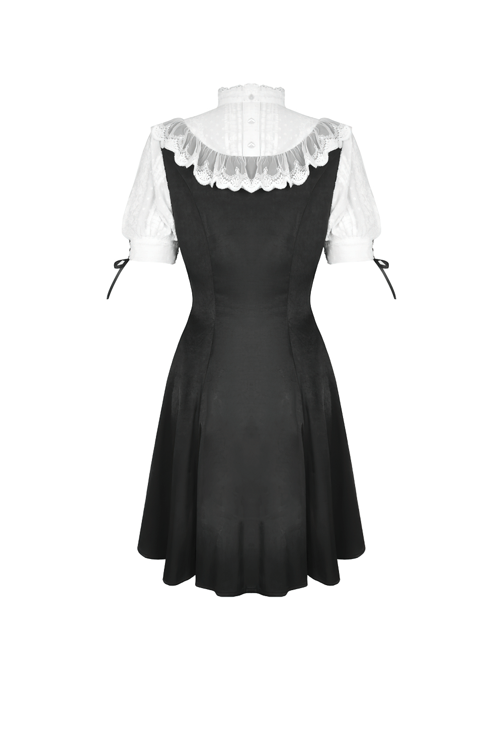 Victorian-Inspired Midi Dress - Gothic Lolita Vibes