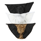 Wet Look Sexy Briefs for Men / Low Waist Male Underwear / Adult Panties with Penis Pouch - EVE's SECRETS