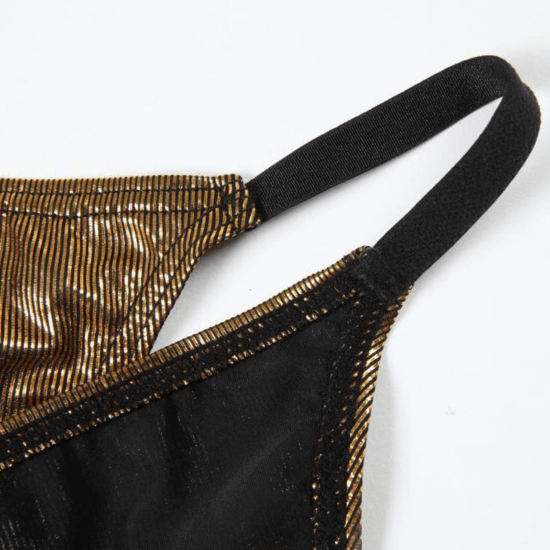 Wet Look Sexy Briefs for Men / Low Waist Male Underwear / Adult Panties with Penis Pouch - EVE's SECRETS