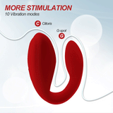 Wireless Clit and G-Spot Vibrator / Adult Silicone Double Stimulator / USB Rechargeable Sex Toy - EVE's SECRETS
