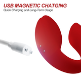 Wireless Clit and G-Spot Vibrator / Adult Silicone Double Stimulator / USB Rechargeable Sex Toy - EVE's SECRETS