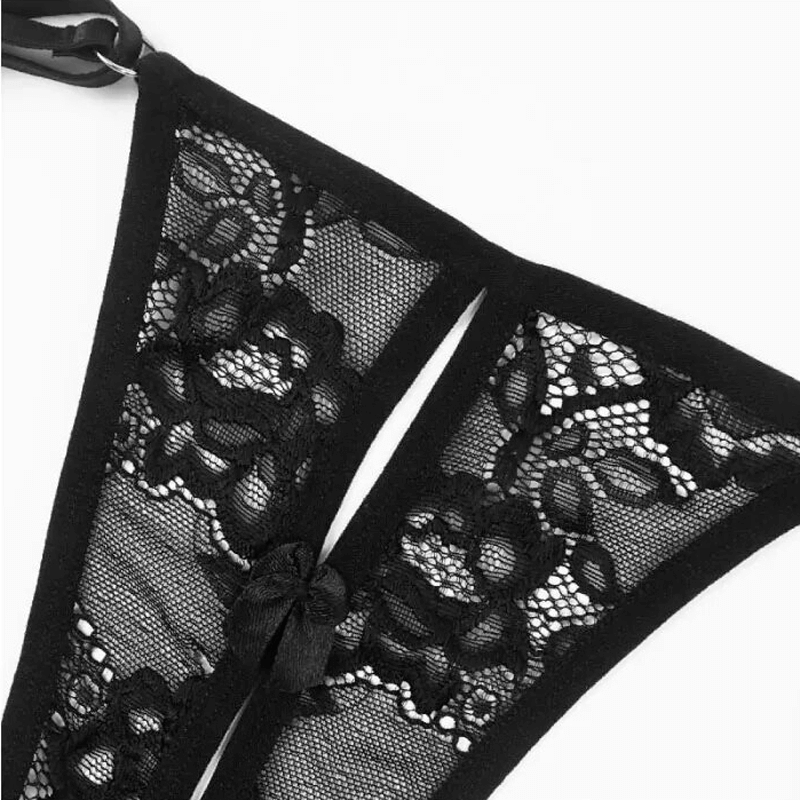 Women's Lace Panties with Garter / Erotic Adjustable Underwear - EVE's SECRETS