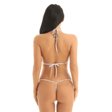 Women's Transparent Halterneck Mini Bikini / Bra with T-back G-String / Female Sexy Lingerie - EVE's SECRETS