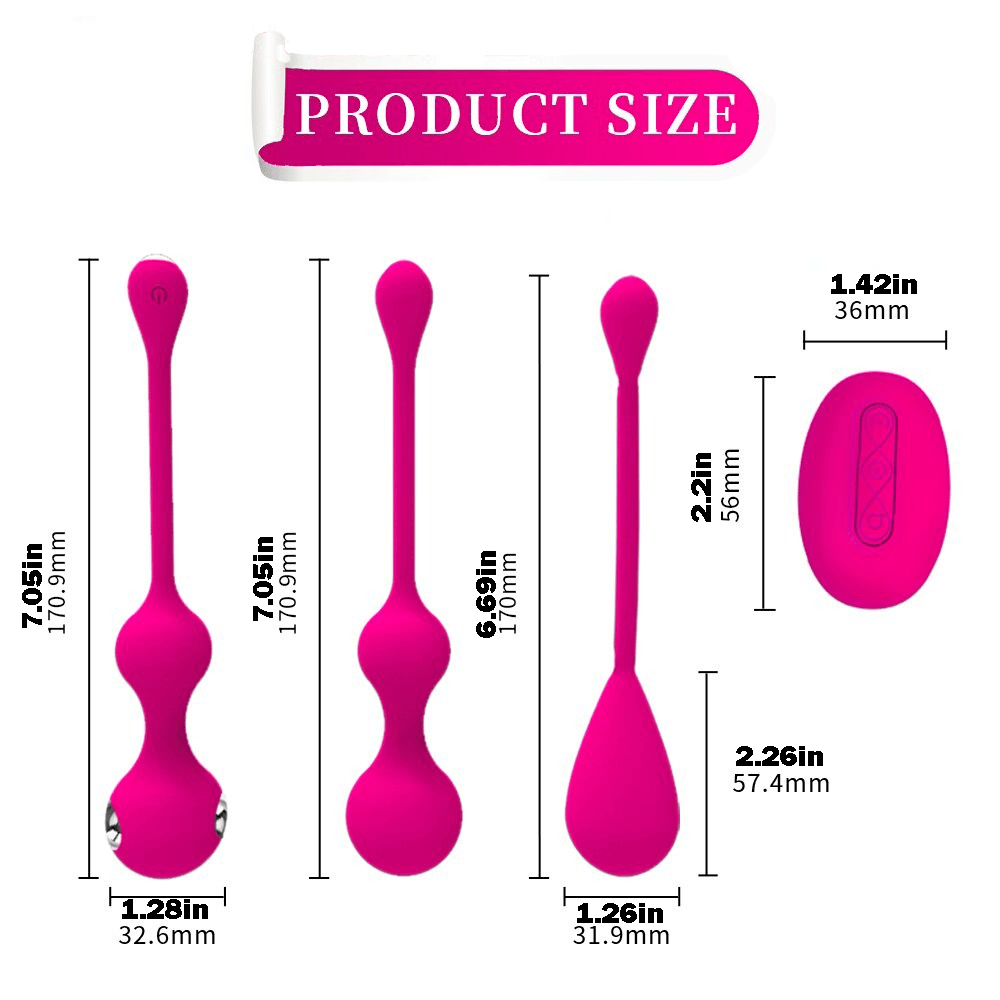 Remote Control Kegel Balls with Electric Shock Function / Vaginal Trainer - EVE's SECRETS