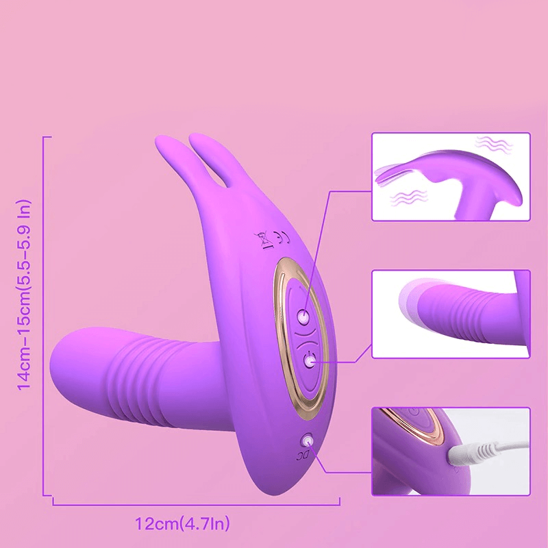 Remote Control Wearable Thrusting Rotating Vibrator / Adult Sex Toys - EVE's SECRETS
