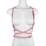 Women's Adjustable Synthetic Leather Body Harness / Adult Chest Garters in Gothic Style - EVE's SECRETS