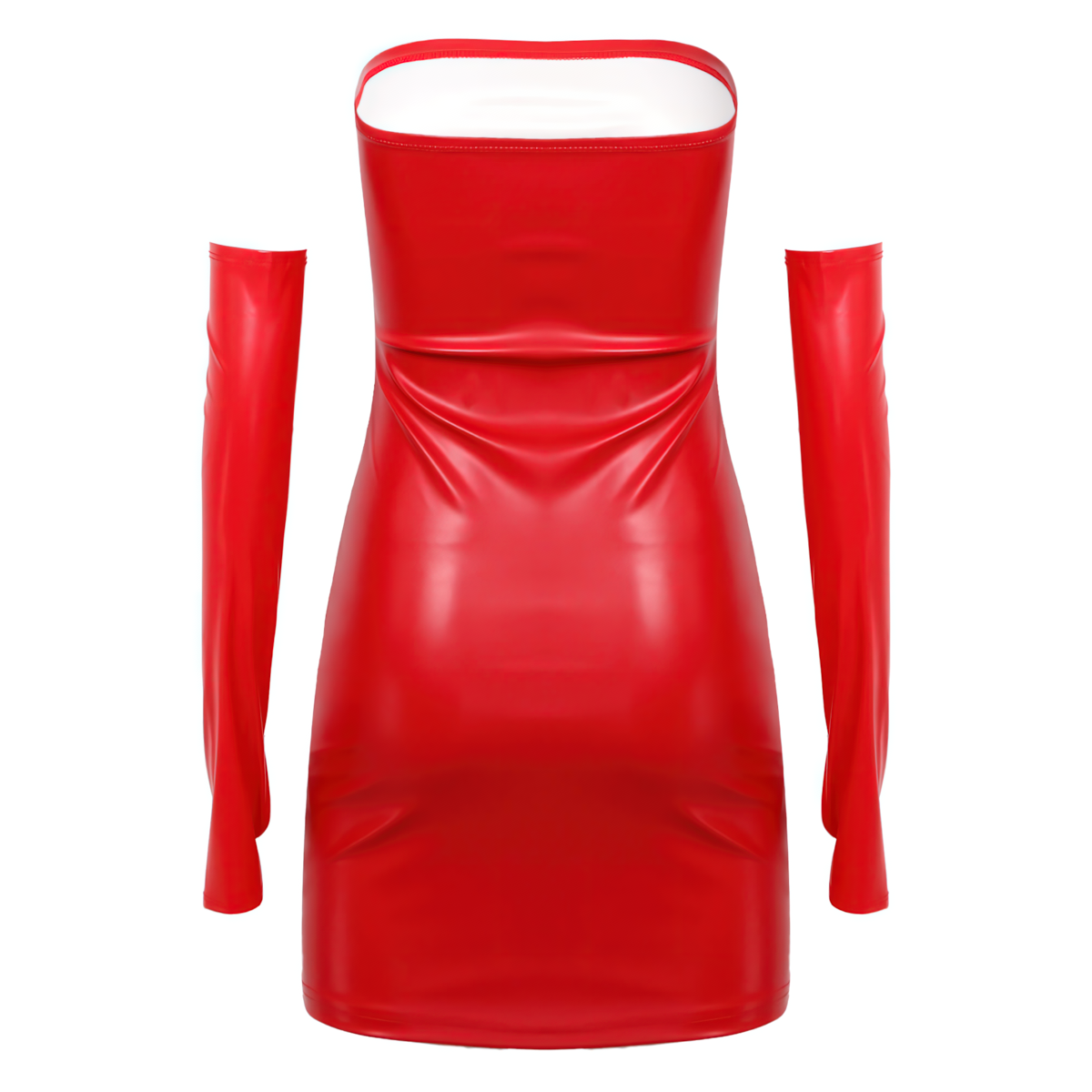 Women's Backless Short Dress / Sexy Female Clothing / Erotic PU Leather Outfits - EVE's SECRETS