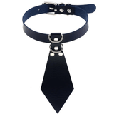 Women's Fetish Choker with Tie / Sexy Faux Leather Collar / BDSM Neck Accessories - EVE's SECRETS