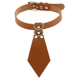 Women's Fetish Choker with Tie / Sexy Faux Leather Collar / BDSM Neck Accessories - EVE's SECRETS