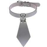 Women's Fetish Choker with Tie / Sexy Faux Leather Collar / BDSM Neck Accessories - EVE's SECRETS