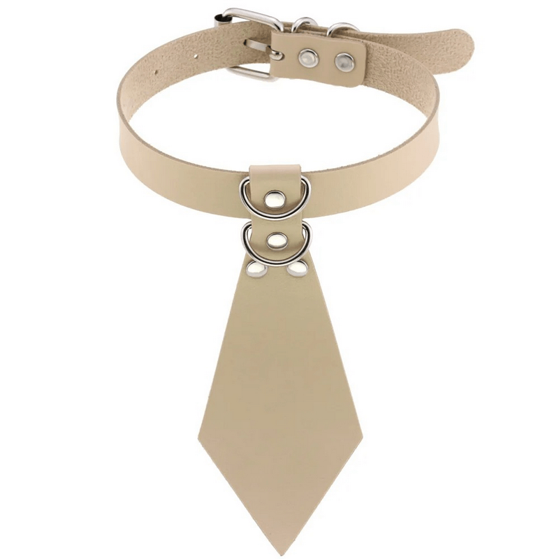 Women's Fetish Choker with Tie / Sexy Faux Leather Collar / BDSM Neck Accessories - EVE's SECRETS