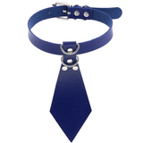 Women's Fetish Choker with Tie / Sexy Faux Leather Collar / BDSM Neck Accessories - EVE's SECRETS